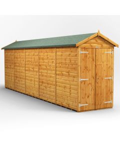 20x4 Windowless Apex Double Door Shed