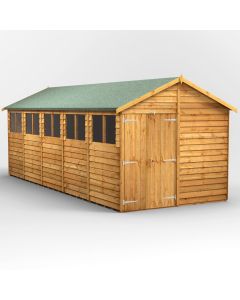20x8 Overlap Apex Double Door Shed