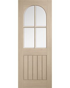 LPD Blonde Oak Mexicano Arch Top Glazed Door