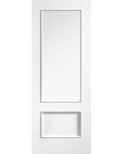LPD White Primed Murcia 1P/1L Clear Glazed Door