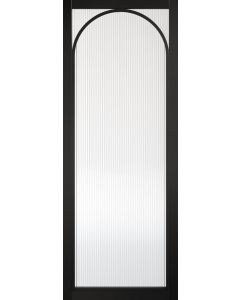 LPD Black Melrose Reeded Glazed Door