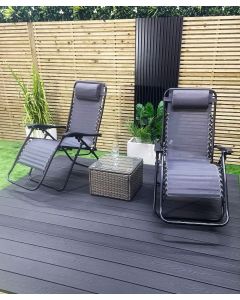 Value Composite Decking Kit With Timber Subframe 4.0m x 4.2m - Charcoal
