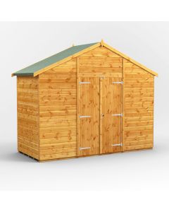 4x10 Windowless Apex Double Door Shed