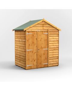 4x6 Overlap Windowless Apex Double Door Shed