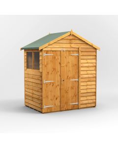 4x6 Overlap Apex Double Door Shed