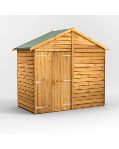 4x8 Overlap Windowless Apex Double Door Shed