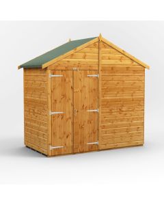 4x8 Windowless Apex Double Door Shed