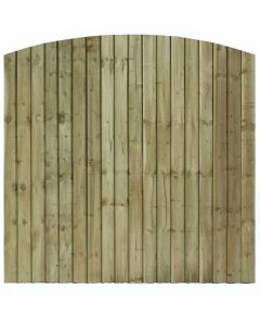 Arched Top Feathered Edge Fencing Panel (Northwest Delivery Only)