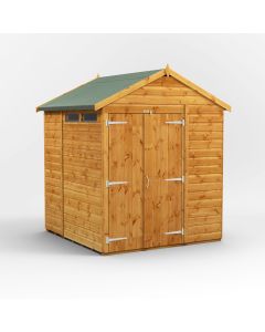 6x6 Apex Security Double Door Shed