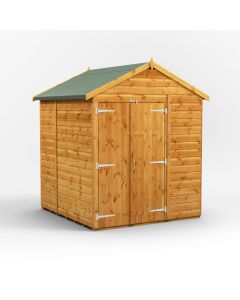 6x6 Windowless Apex Double Door Shed