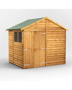 6x8 Overlap Apex Double Door Shed