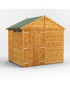 6x8 Apex Security Double Door Shed