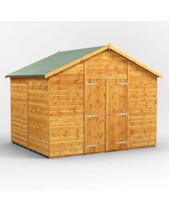 8x10 Windowless Apex Double Door Shed