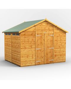 8x10 Apex Security Double Door Shed