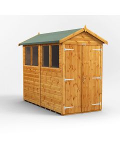 8x4 Apex Double Door Shed