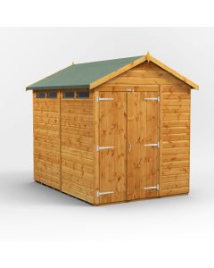 8x6 Apex Security Double Door Shed