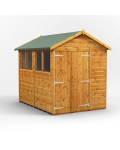 8x6 Apex Double Door Shed
