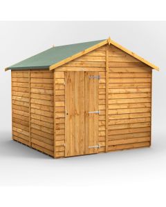 8x8 Overlap Windowless Apex Shed