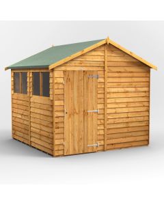 8x8 Overlap Apex Shed