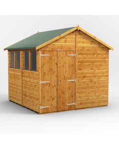 8x8 Apex Double Door Shed