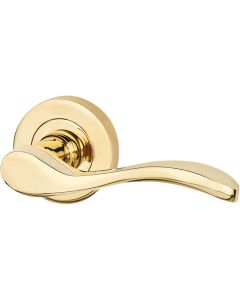 LPD Ariel Polished Brass Tone Privacy Handle Hardware Pack