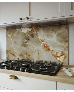 ALLOY Aurora Gold Hob Splashback (800 x 900 x 4mm)