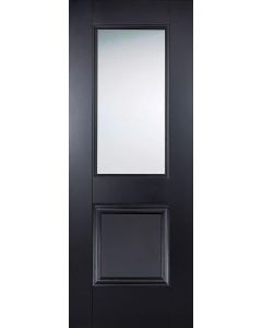 LPD Internal Black Arnhem 1L/1P Glazed Primed Door