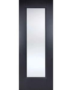 LPD Internal Black Eindhoven 1L Glazed Primed Door