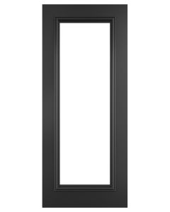 Deanta Blenheim Black Prefinished Bevelled Glazed Door