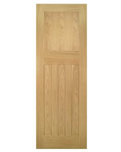 Deanta Internal Cambridge Unfinished Oak Door