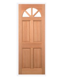 LPD Carolina External Hardwood 4 Panel Clear Glazed Door