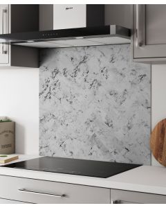 ALLOY Carrara Marble Herringbone Hob Splashback (800 x 900 x 4mm)