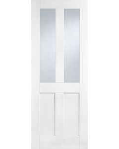 Casa White Primed Victorian 2P2L Clear Glazed Door