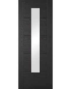 LPD Internal Vancouver Black Fresno Long Light FD30 Fire Door