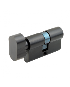 Euro Cylinder Lock Black Steel Finish