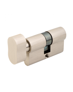 Euro Cylinder Lock Satin Nickel Finish