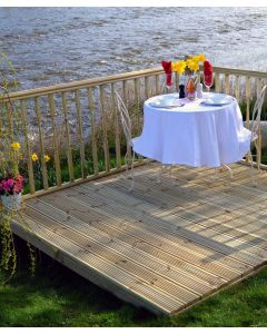 3.0X3.0M Complete Value Decking Kit with Colonial Handrail/Balustrade