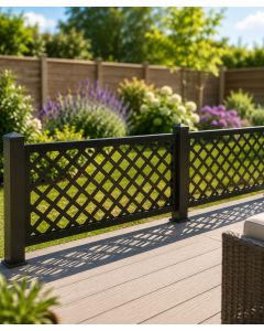 Diamond Decorative Fence With Aluminium Posts (Above Ground)