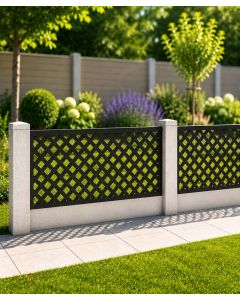 Diamond Decorative Fence For Concrete Posts