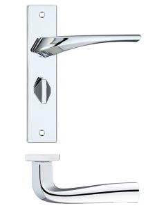 LPD Dorado Polished Chrome Tone Privacy Handle Hardware Pack