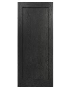 Deanta Ely Brushed Black Oak FD30 Fire Door