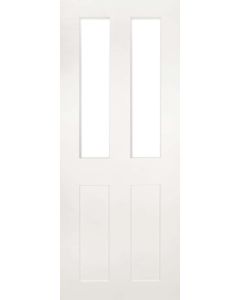 Deanta White Primed Eton Interior Glazed Door with Clear Glass Door