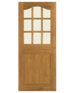 External Hardwood Un-glazed Stable 9-light Door