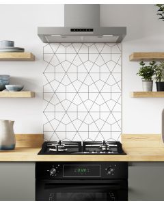 ALLOY Geometry Hob Splashback (800 x 600 x 4mm)