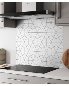 ALLOY Geometry Hob Splashback (800 x 900 x 4mm)