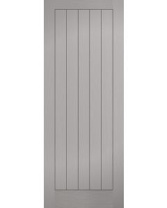 LPD Internal Textured Vertical 5 Panel Fire Door Grey Door