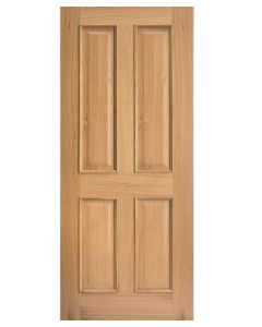 Internal Oak Regency 4 Panel Door with Raised Mouldings