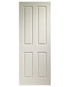 Made to measure Internal White Moulded Grained Victorian 4 Panel Door