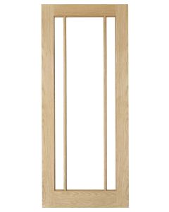 Internal Oak Lincoln Contemporary Door with Clear Glass