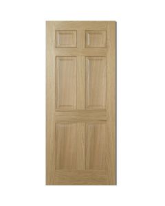 Internal Pre-finished Oak Regency 6 Panel Fire Door